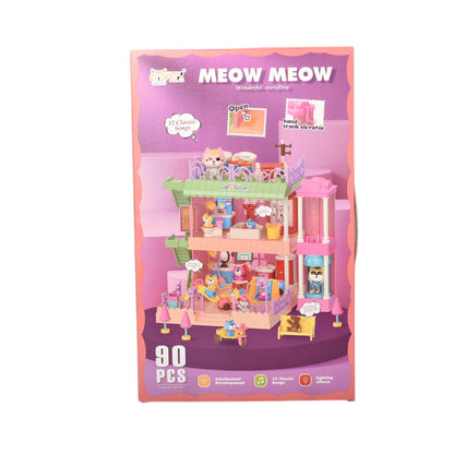 JUGUETE CASA DE MUÑECAS PLASTICO NIÑA ARMABLE DIM:23X8X38