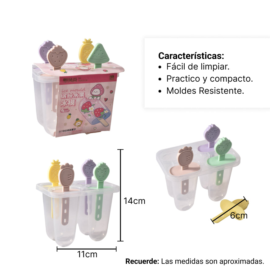 molde para helados frutas dim:12x8x13