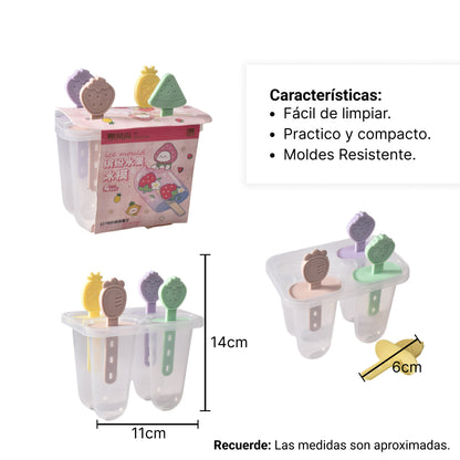 MOLDE PARA HELADOS FRUTAS DIM:12X8X13