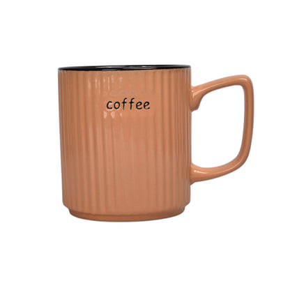 MUG POCILLO CERAMICA DIFERENTES COLORES 300ML DIM:8X8X9