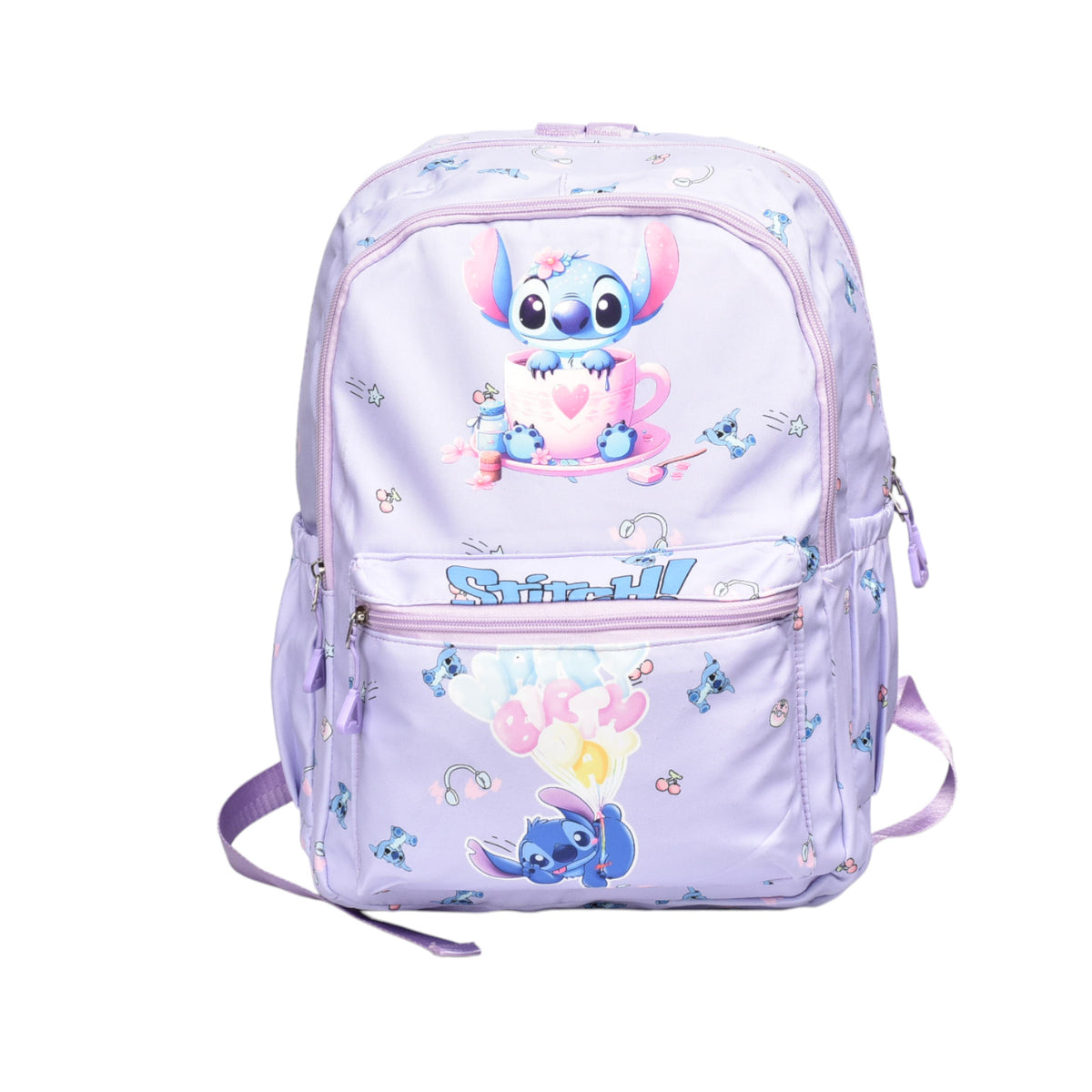 maleta morral con llavero poliester personaje dim:41x29x15