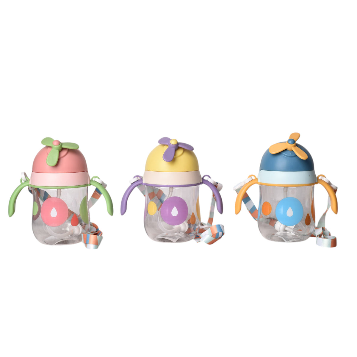 botella de agua 280ml niños plastico