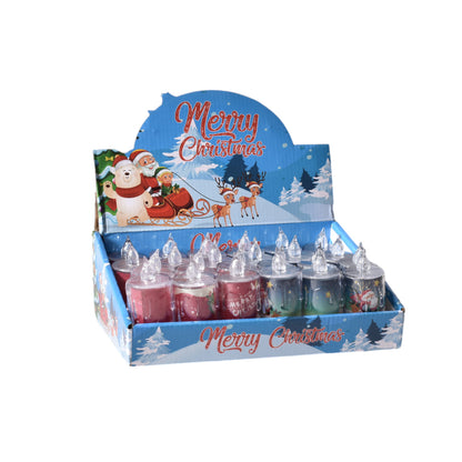 VELA DECORATIVA NAVIDAD PLASTICA DE PILA