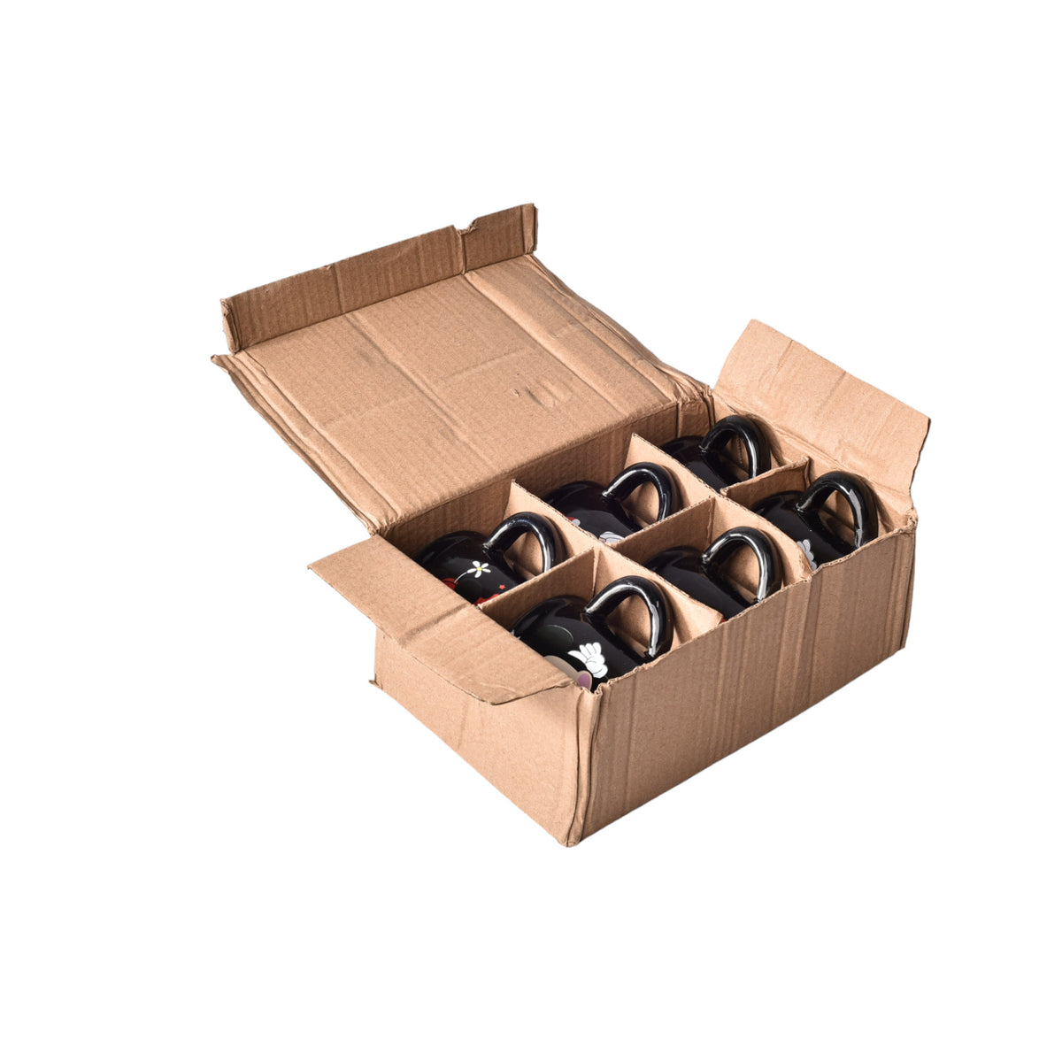 caja de pocillo por 6und ceramica varios diseños