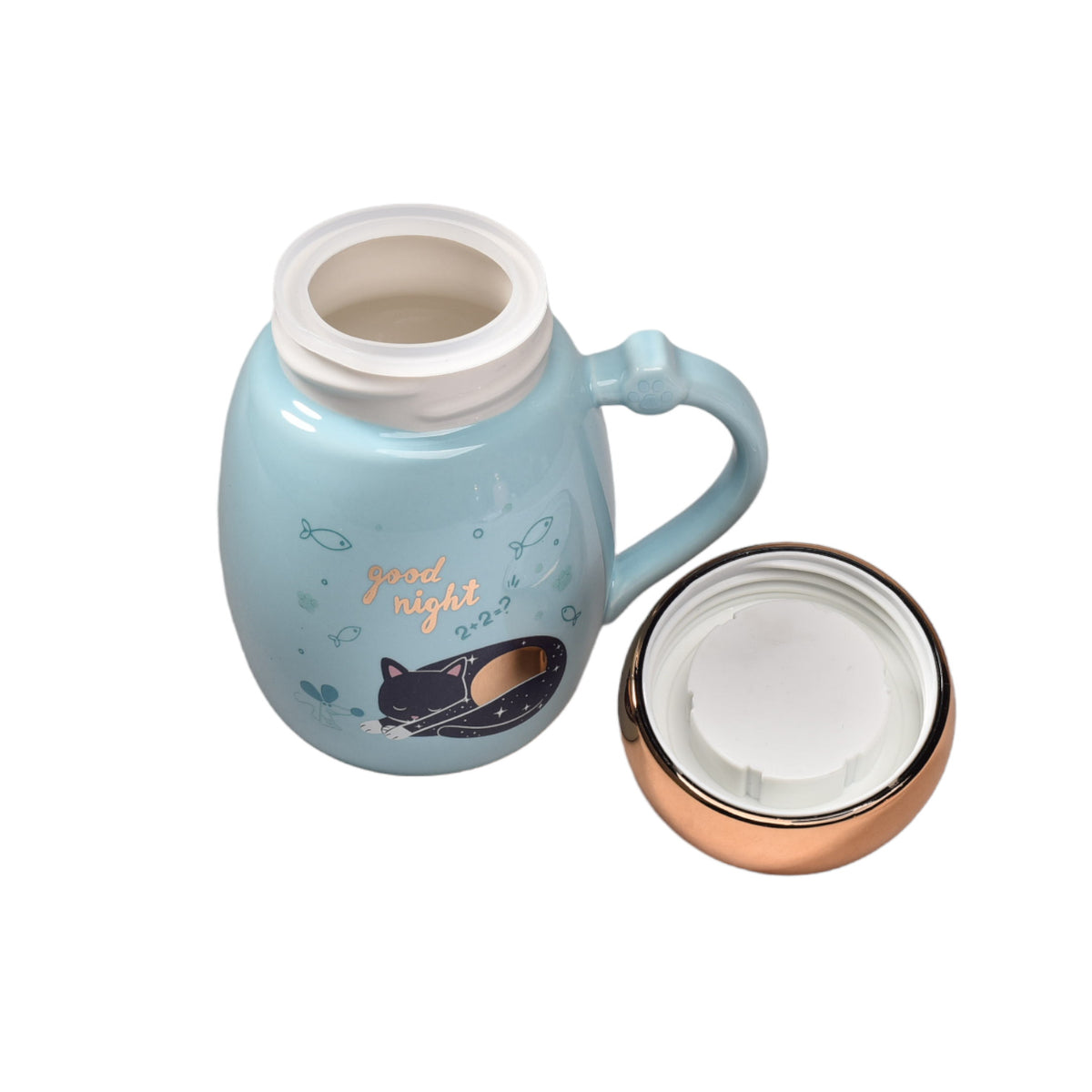 mug pocillo en ceramica de gato dim:8x11x13cm