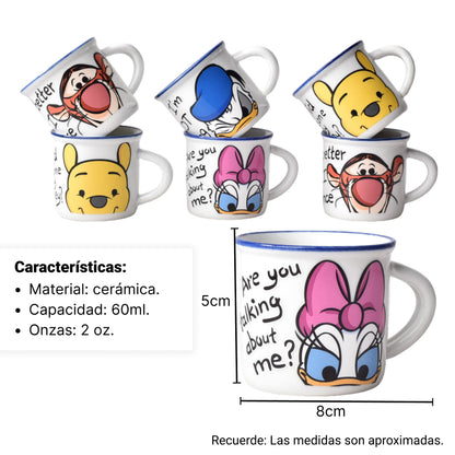 CAJA DE POCILLO POR 6UND CERAMICA VARIOS DISEÑOS