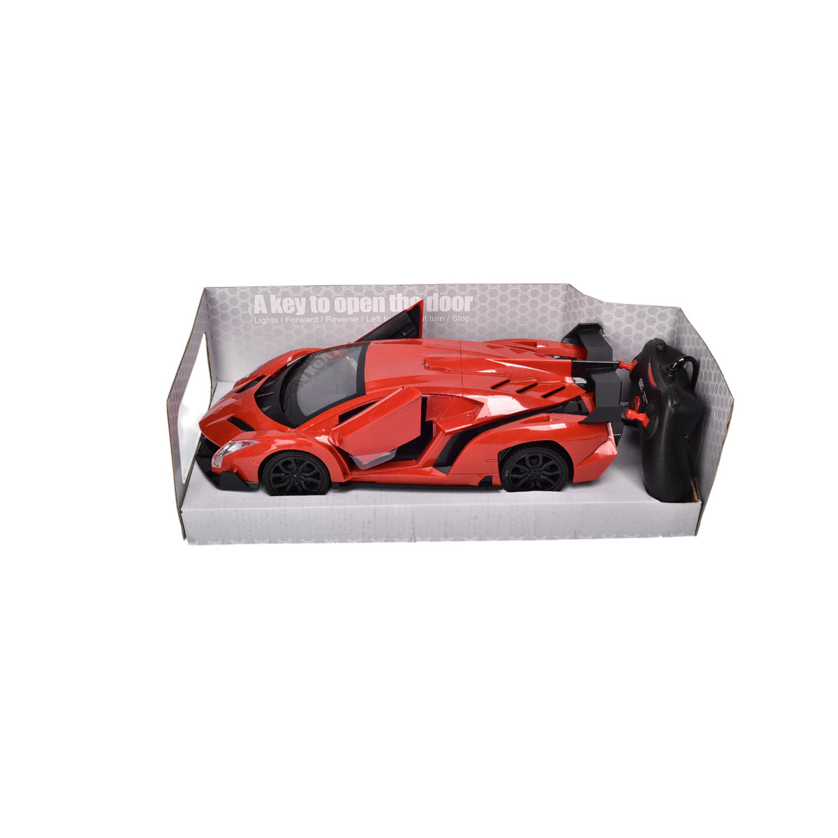juguete carro con control remoto plastico dim:18x17x11