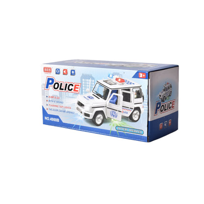 CARRO PARA NIÑOS POLICIA  CON LUCES SONIDO Y MOVIMIENTO