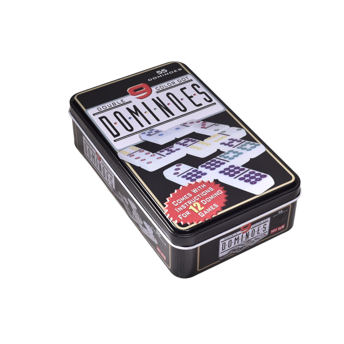 domino con estuche en metal dim:19x12