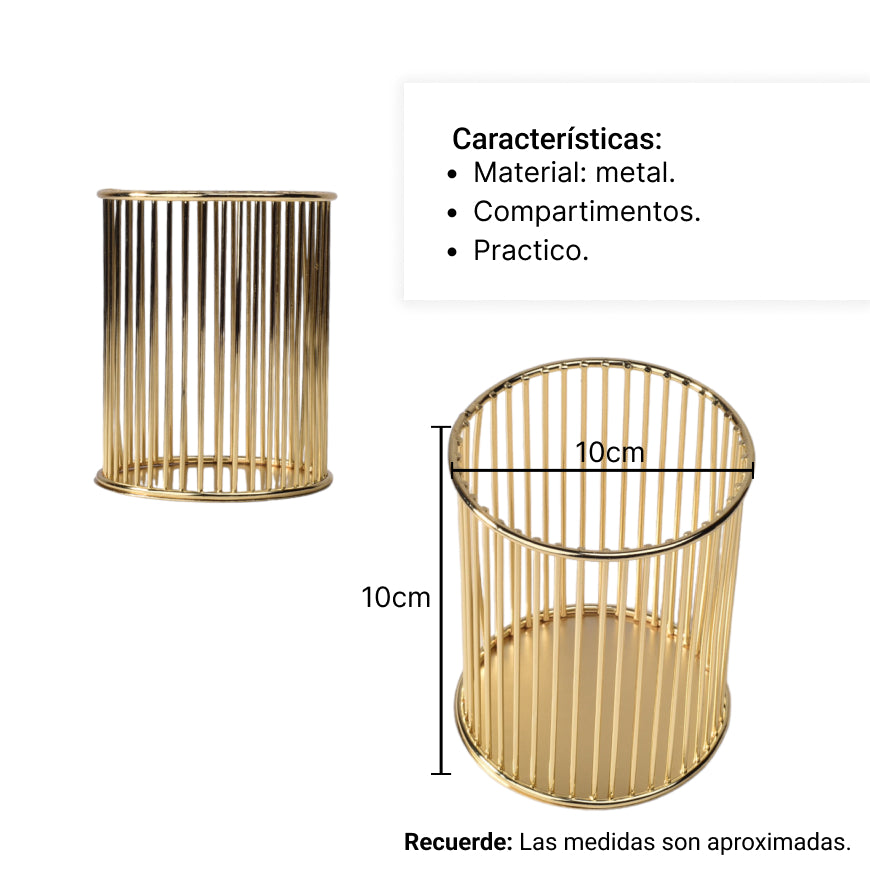 organizador porta brochas o lapiceros dim:8x8x10