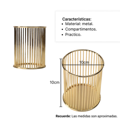 ORGANIZADOR PORTA BROCHAS O LAPICEROS DIM:8X8X10