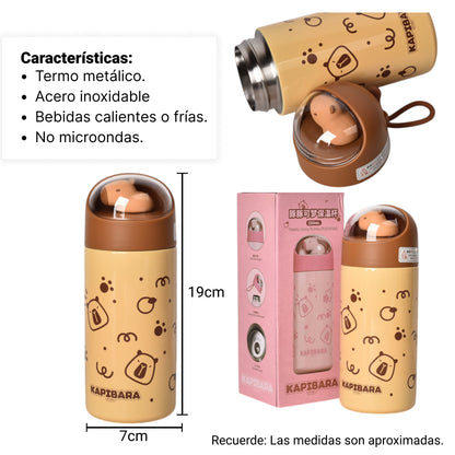 TERMO ACERO INOXIDABLE 350ML CAPYBARA