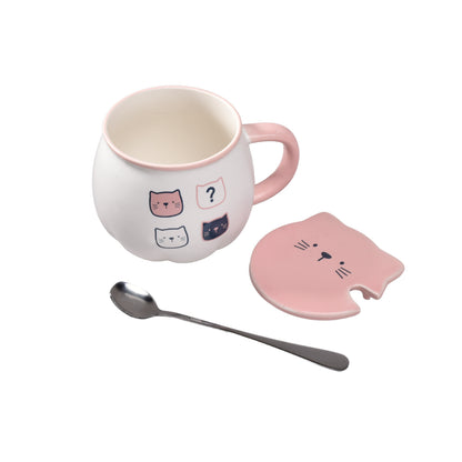 MUG POCILLO CON CUCHARA CERAMICA