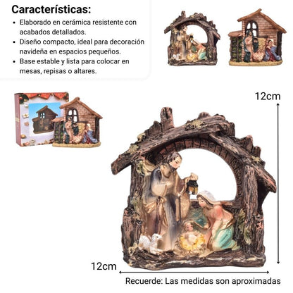 ADORNO FIGURA DE PESEBRE RESINA DIM:12X12X3