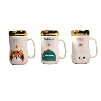 MUG POCILLO CON TAPA CERAMICA
