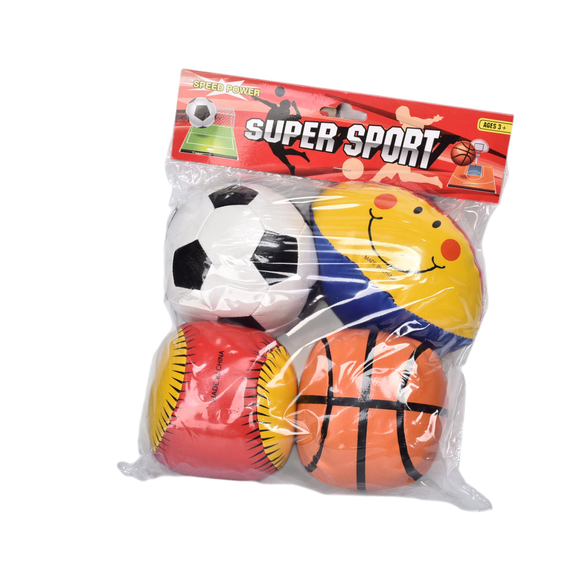 set x 4und pelotas antiestres para niños dim:20x20x10