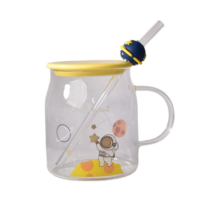 MUG POCILLO CERAMICA TRANSPARENTE DISEÑOS DE ASTRONAUTA