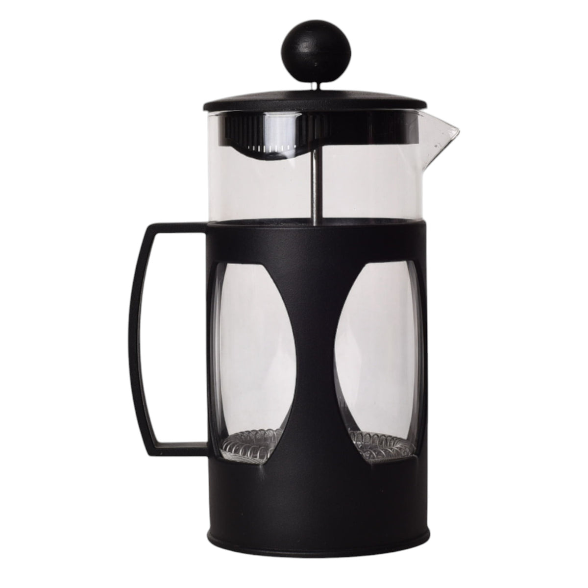 cafetera prensa francesa plastico y vidrio 600ml dim:9*9*18