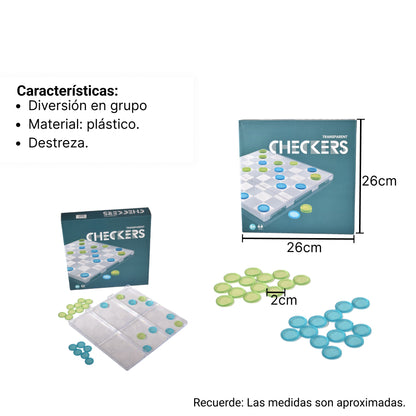 JUEGO AJEDREZ DAMAS CHINAS DIM:26X26CM