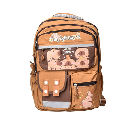 MORRAL MALETA POLIESTER CAFE DIM:41X31X12