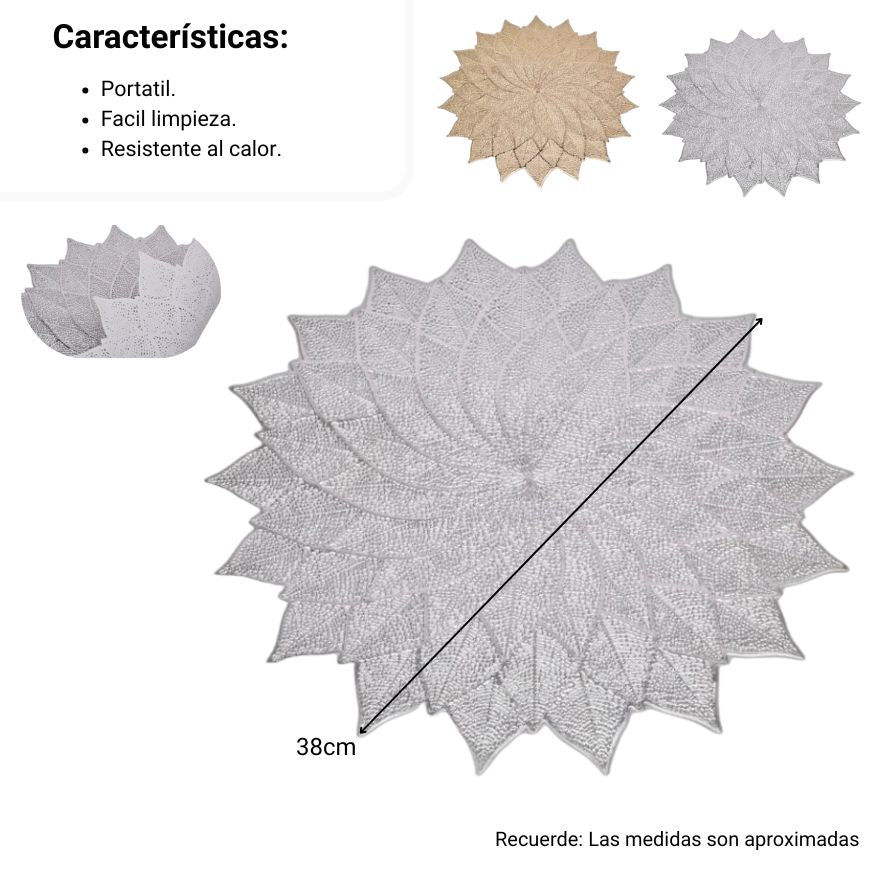 individual de mesa comedor hogar dim:38x38