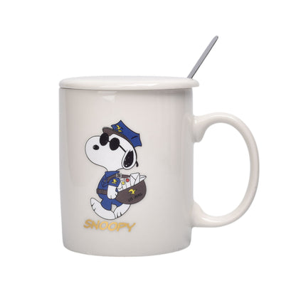 POCILLO CERAMICA SNOOPY PERSONAJE 350ML DIM:10X7