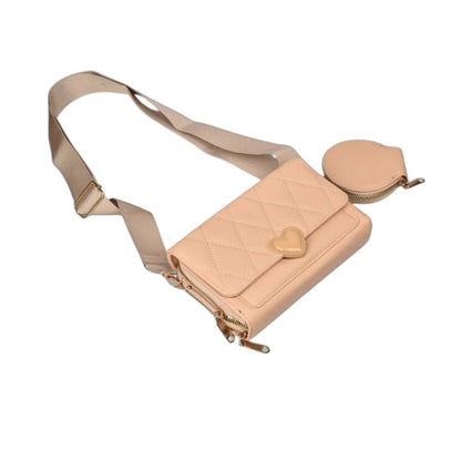 BOLSO PARA DAMA SINTETICO CON MONEDERO DIM: 20X12X5